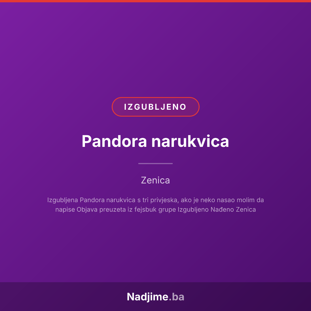 Pandora narukvica